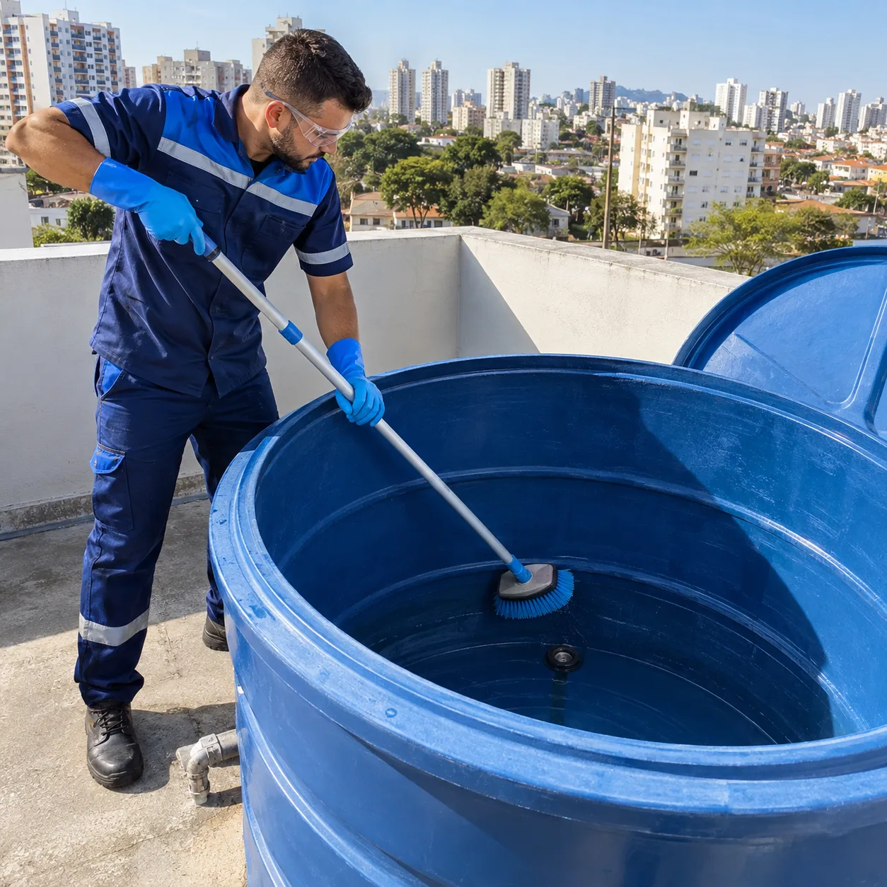 Limpeza de caixa d’água